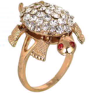 Jianashi Fashion Turtle Meru Ring For Good Luck Challa Ring and Prosperity - Men  Women Size-22