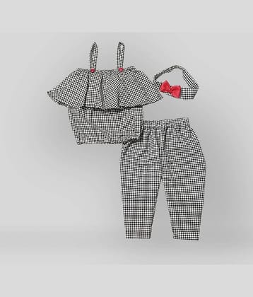 harshvardhanmart Pack of 1 Girls Cotton Blend Top With Pants ( Multi )