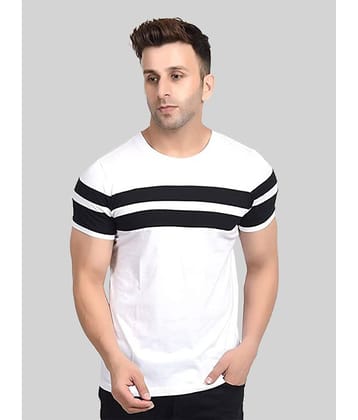OXRYZER Pack of 1 Cotton Regular Fit Men's T-Shirt ( White )