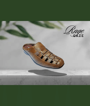 RAGE GAZE - Brown  Men's Sandals