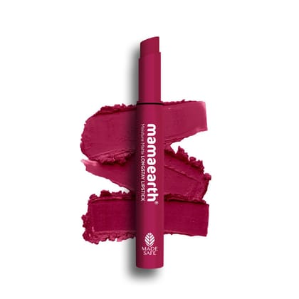 Mamaearth Moisture Matte Longstay Lipstick With Avocado Oil & Vitamin E For 12 Hour Long Stay-12 Berrylicious Magenta - 2 G Mamaearth Moisture Matte Longstay Lipstick With Avocado Oil & Vitamin E For 12 Hour Long Stay-12 Berrylicious Magenta - 2 G - Berr Mamaearth Moisture Matte Longstay Lipstick With Avocado Oil & Vitamin E For 12 Hour Long Stay-12 Berrylicious Magenta - 2 G Mamaearth Moisture Matte Longstay Lipstick With Avocado Oil & Vitamin E For 12 Hour Long Stay-12 Berrylicious Magenta - 2 G - Berr