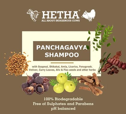 Panchagavya Shampoo (Size - 250ml) by HETHA Panchagavya Shampoo (Size - 250ml) by HETHA