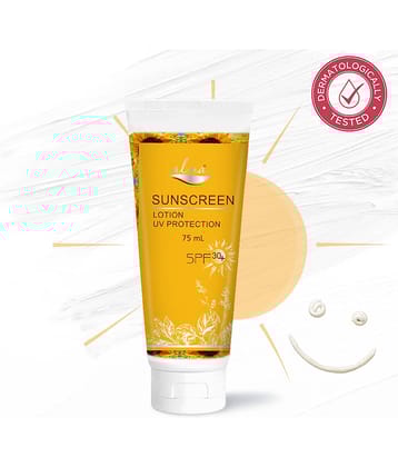 Alna Sunscreen Lotion UV Protection SPF 30+ 75ml For All Skin Type , Pack of 1