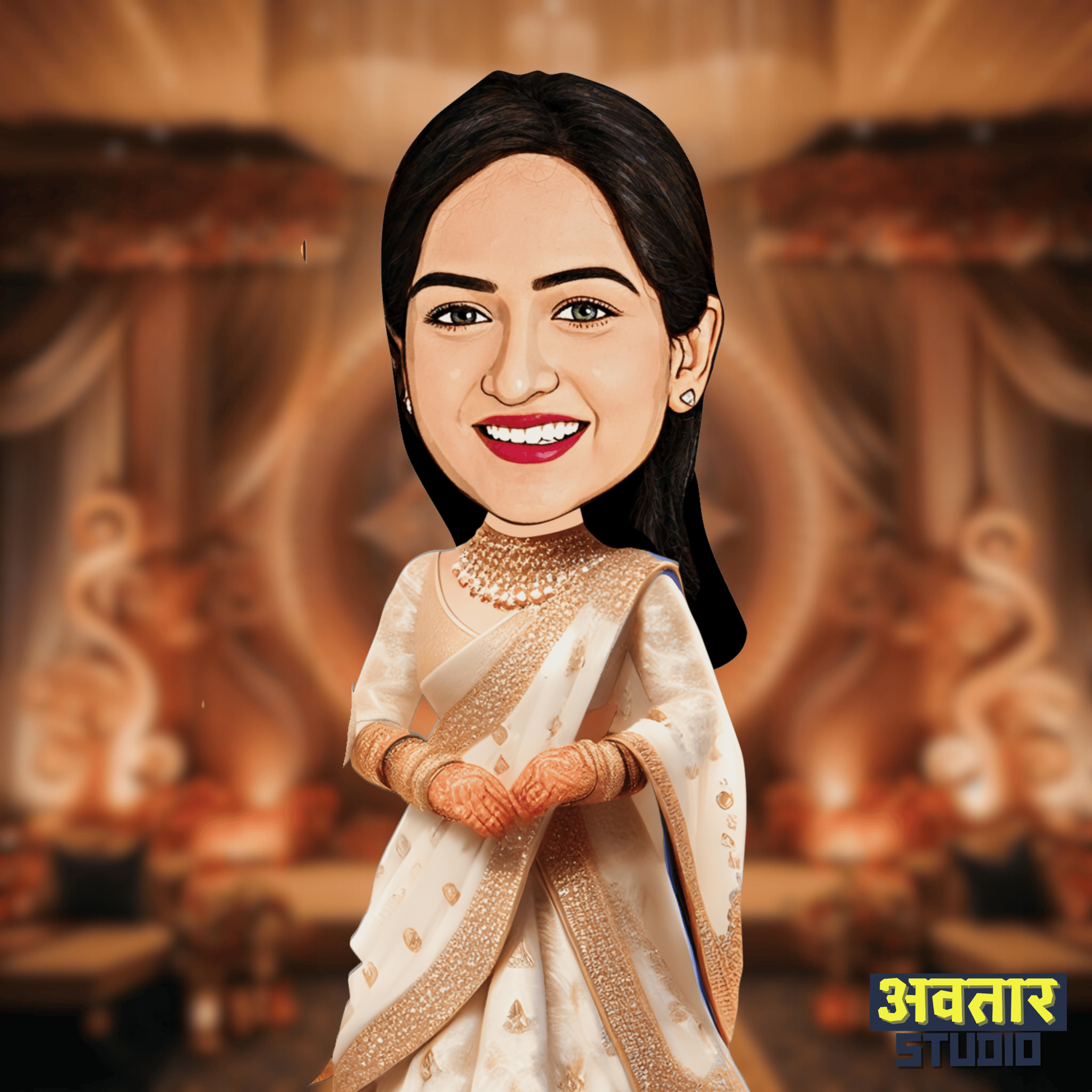 Avatar Display Picture (DP) - LADY IN TRADITIONAL ATTIRE