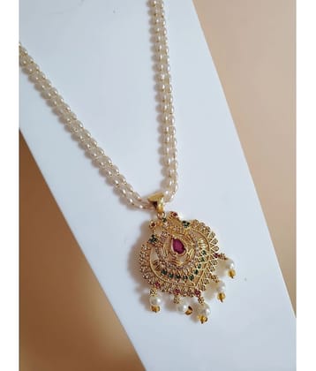 ROFARWORD Gold Brass Necklace ( Pack of 1 ) - Gold