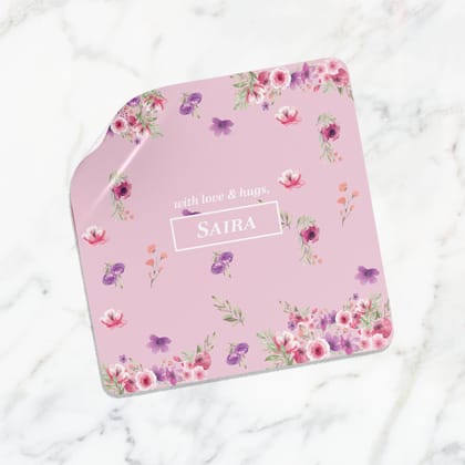 Floral Fiesta Gift Sticker - set of 24-Solid Pink
