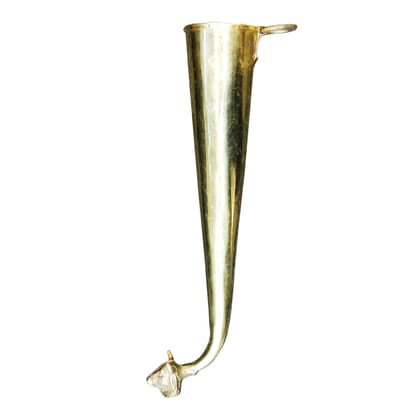 Brass Gaumukhi Shringi For Abhishek (ZMAS568 D)
