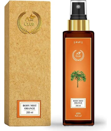 AGRI CLUB - Orange Body Mist For Men,Women 200 ml ( Pack of 1 )
