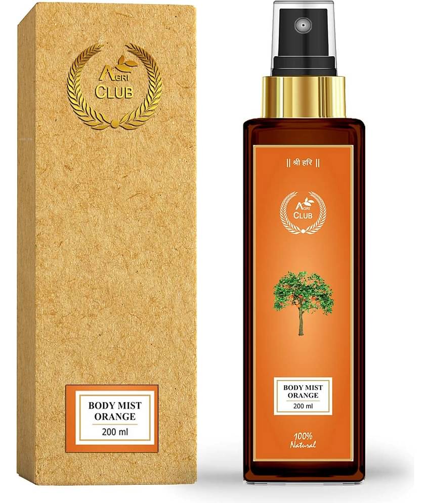 AGRI CLUB - Orange Body Mist For Men,Women 200 ml ( Pack of 1 )