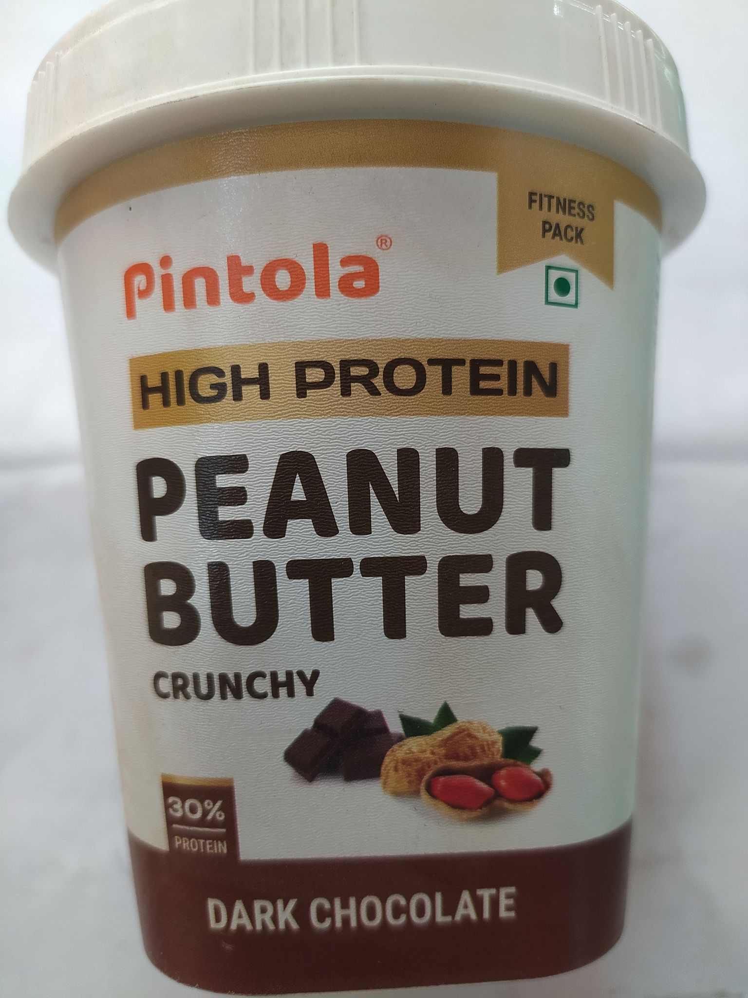 Pintola High protein Peanut Butter Crunchy Dark chocolate 