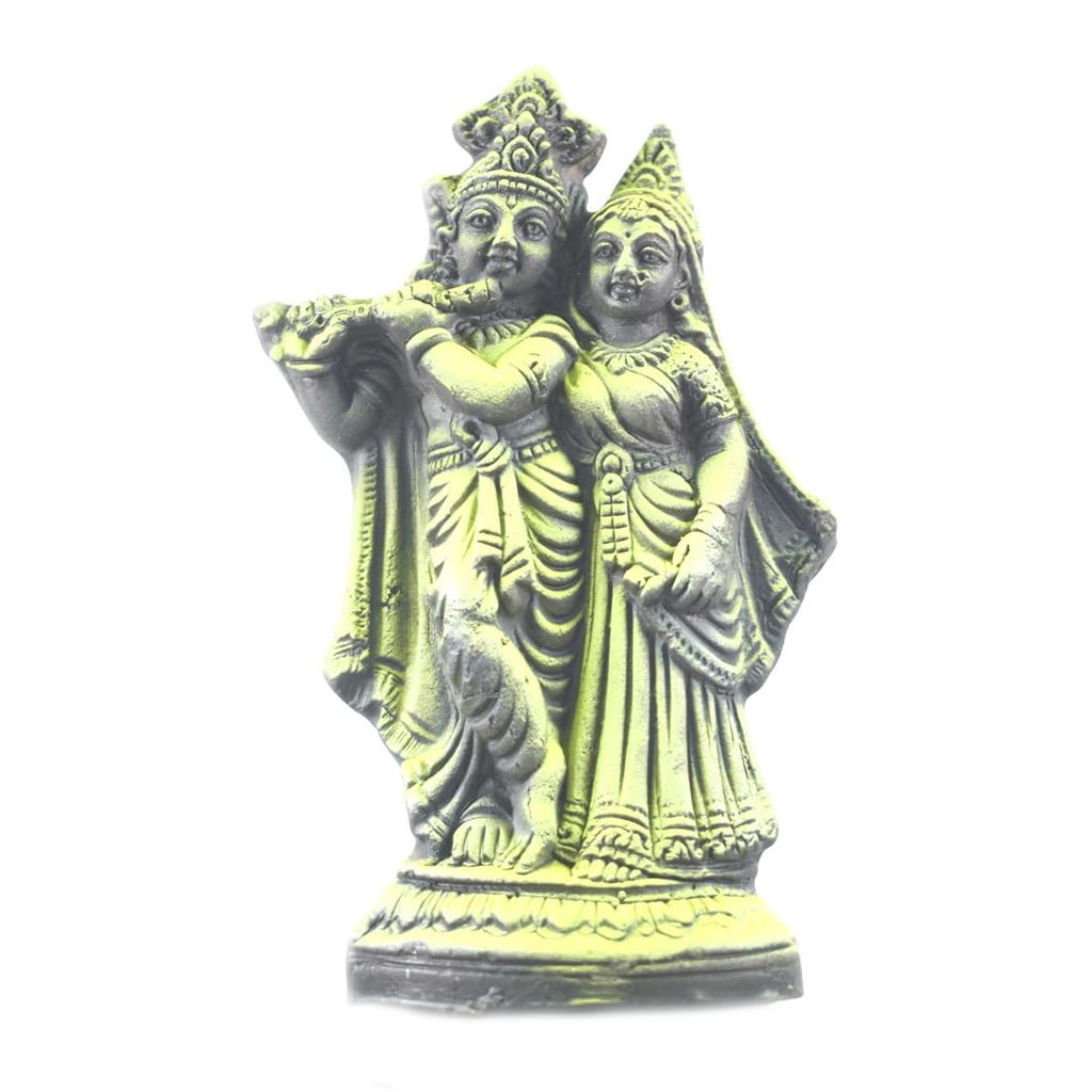 MAYAPURI Radha Krishna Clay Murti Showpiece Idol Statue Sculpture (4.5 inches) - Pooja Needs | Buy online on ZillyBuy