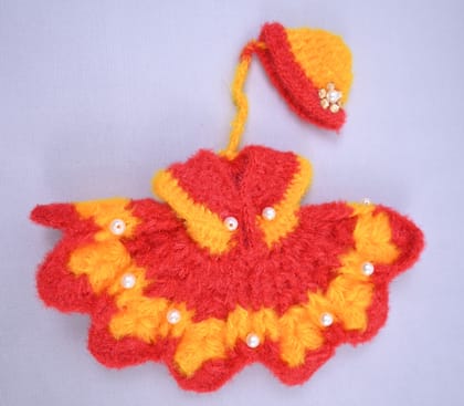 Red Yellow Woollen Laddu Gopal Poshak Red Yellow Woollen Laddu Gopal Poshak