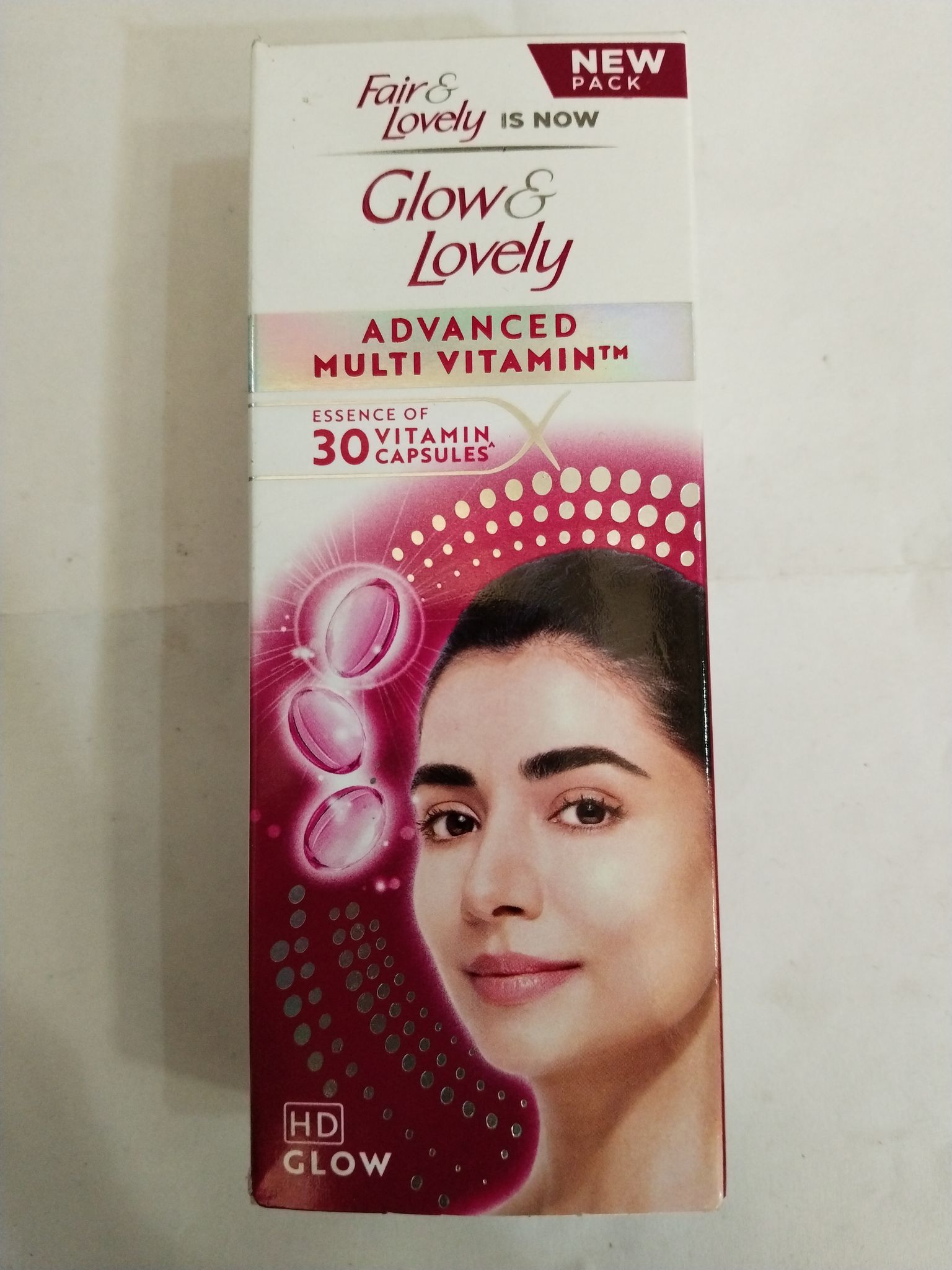 Glow& Lovely Advanced Multi vitamin Essence of 30vitamin capsules cream 