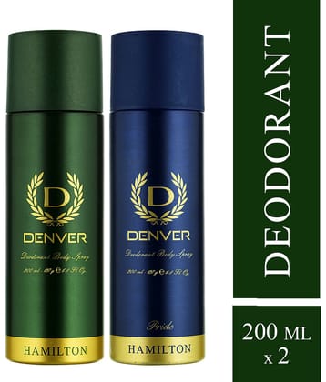 DENVER Sporting Club Deo Long Lasting (200 ml x 2) Deodorant Spray - For Men 400 ml, (Pack of 2)