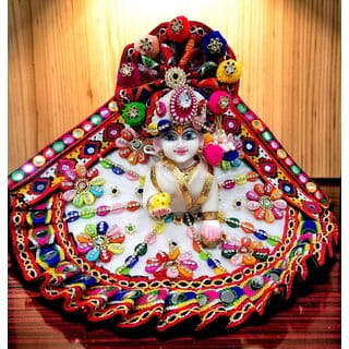 Handcrafted Laddu Gopal Ji Dress with Turban  Devotional Idol Attire
