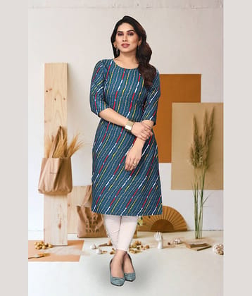 KETAKI FASHION Pack of 1 Crepe Printed Straight Women's Kurti - ( Multicolor )