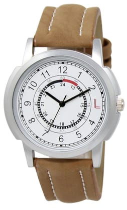 LOREM White Numbers Analog Watch for Men LR17-UF