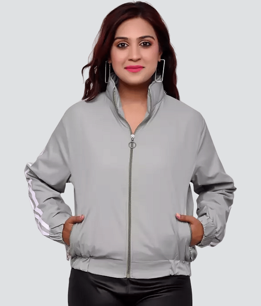 PP Kurtis - Polyester Grey Jackets