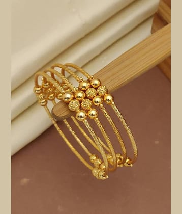 Shivay Fashion Gold Bangle Set ( Pack of 2 )