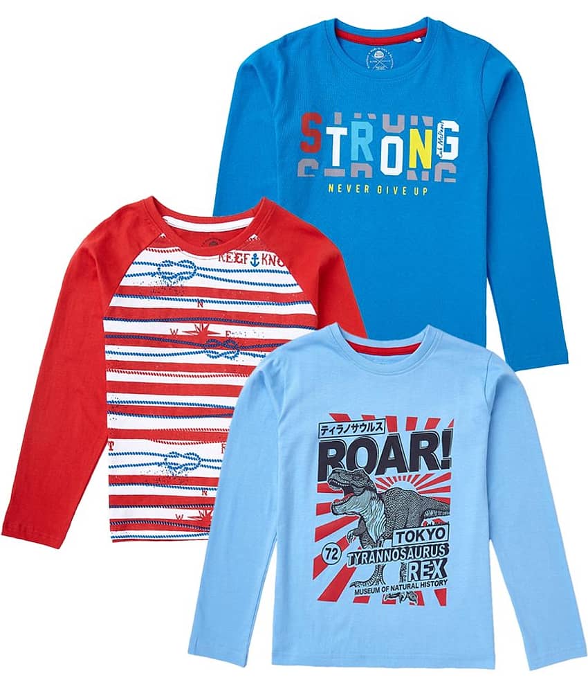 Cub Mcpaws Pack of 1 Boys Cotton T-Shirt ( Multi Color )