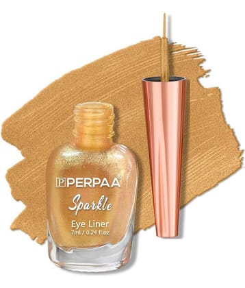 Perpaa - Gold Glitter Eye Liner Liquid ( Pack of 1 )