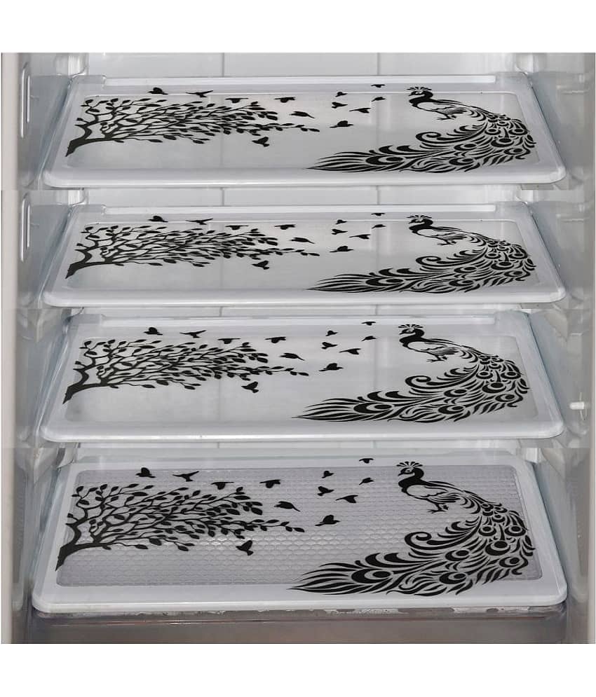 E-Retailer Set of 4 PVC Multi Fridge Mats