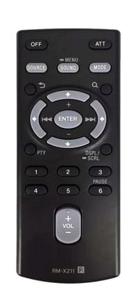 Ehop RM-X211 Replaced Remote Control Fit for Sony Car Stereo CDX-GS500R CDX-GT474UM CDX-GT475ER CDX-GT475UR CDX-GT522U CDX-GT560UE
