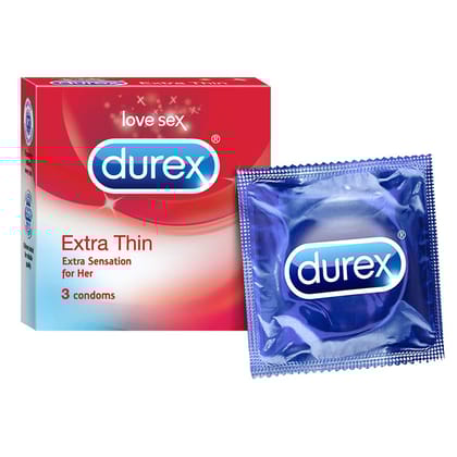 Durex Extra Thin Condom 3 Pcs