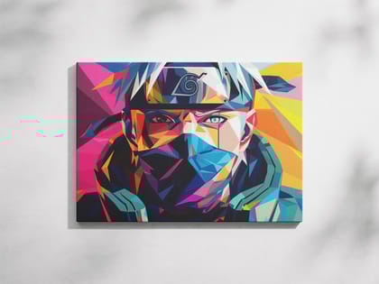 FURNISHUB Kakashi Hatake from NARUTO | Anime Artwork | Canvas Print for Fans and Collectors | Wall Decor for Anime Enthusiasts