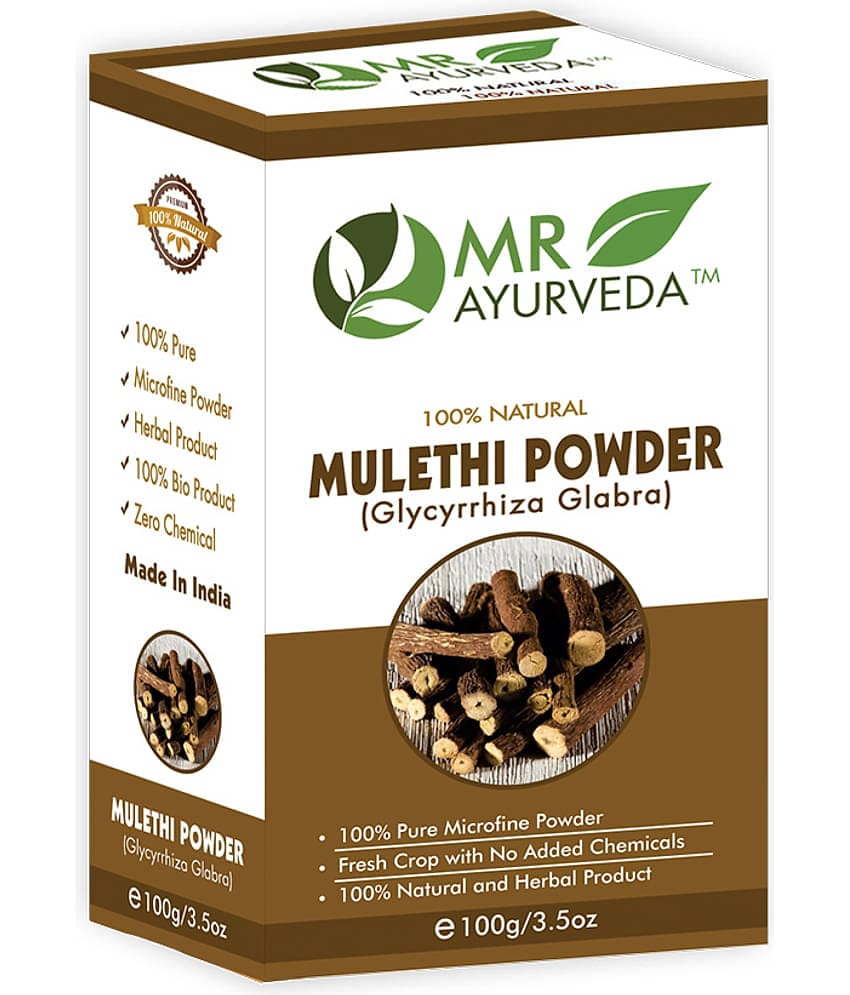 MR Ayurveda Natural Licorice Powder (Mulethi Powder) Face Pack Masks 100 gm