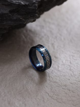 NVR Men's Rhodium-Plated Finger Ring