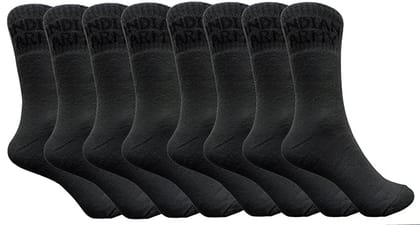 VOICI France Mens Premium Formal Socks calf length Indian army green Color Free Size thick Cotton Towel Fabric - 8