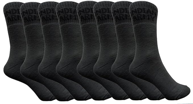 VOICI France Mens Premium Formal Socks calf length Indian army green Color Free Size thick Cotton Towel Fabric - 8