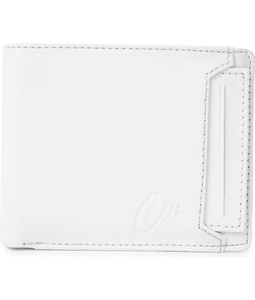 Classic World PU Printed Men's RFID Wallet With 6 Slots For Card ( White , Pack of 1 )