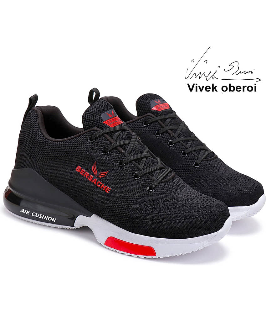 Bersache Black Men's Trekking Shoes