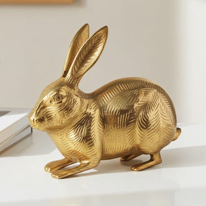 Brass Showpiece Rabbit Statue (ANMAS077 C)