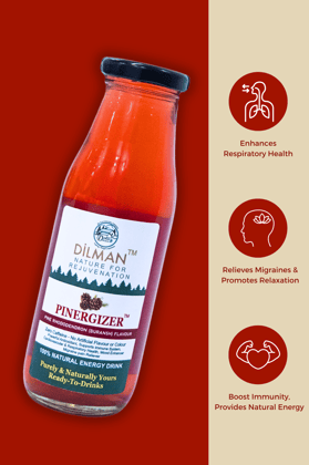 Pinergizer - 100% Natural Instant Energy Drink with Pine Rhododendron (Buransh) Flavor