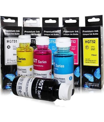 zokio GT5152 For H_P 310 Multicolor Pack of 4 Cartridge for Refill ink for GT51/GT52 - GT5810,GT5820, 310,315,319,410,415,419 Tank Wireless