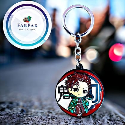 FABPAK Rotating Metal Demon Slayer Keychain