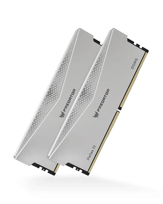 Acer Predator Pallas II DDR5 6000MHz 32GB (2X 16GB) CL30 Desktop Memory DDR5- Silver, BL.9BWWR.350