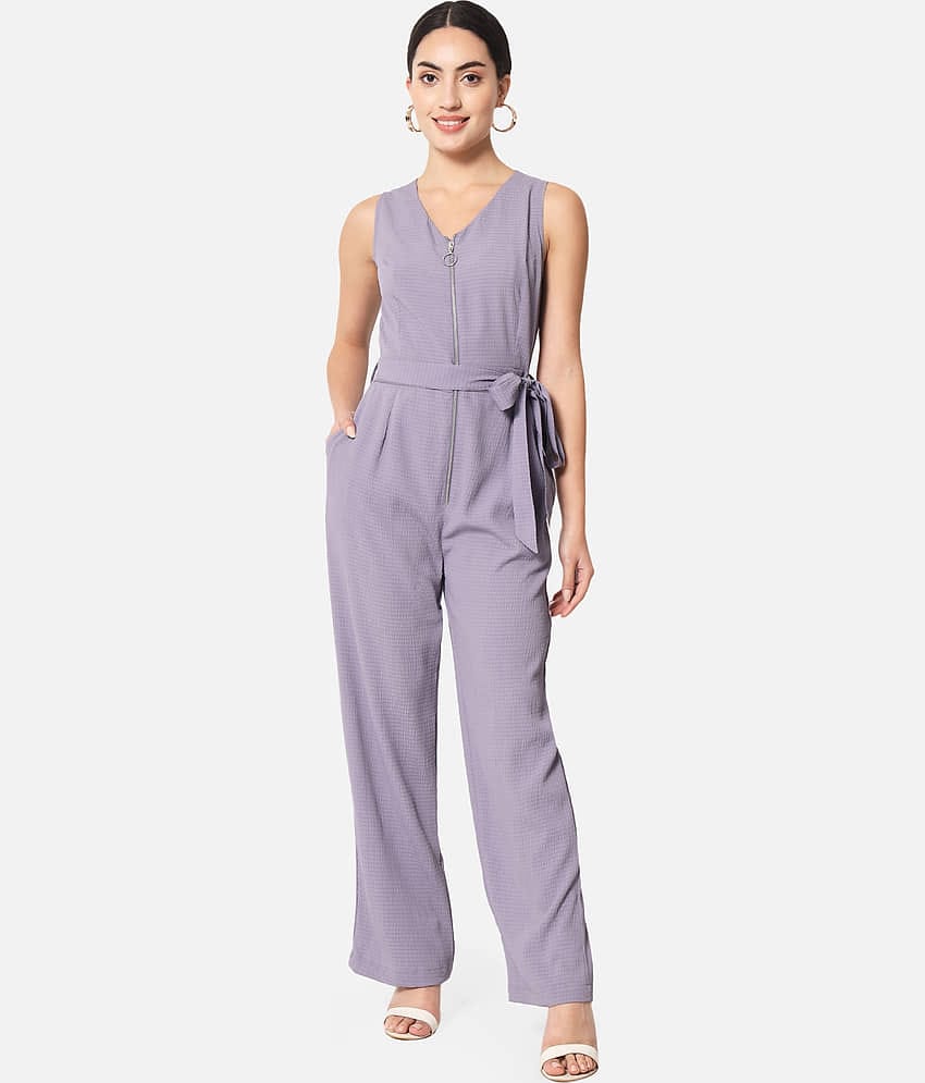 ALL WAYS YOU - Pink Crepe Regular Fit Women's Jumpsuit ( Pack of 1 )