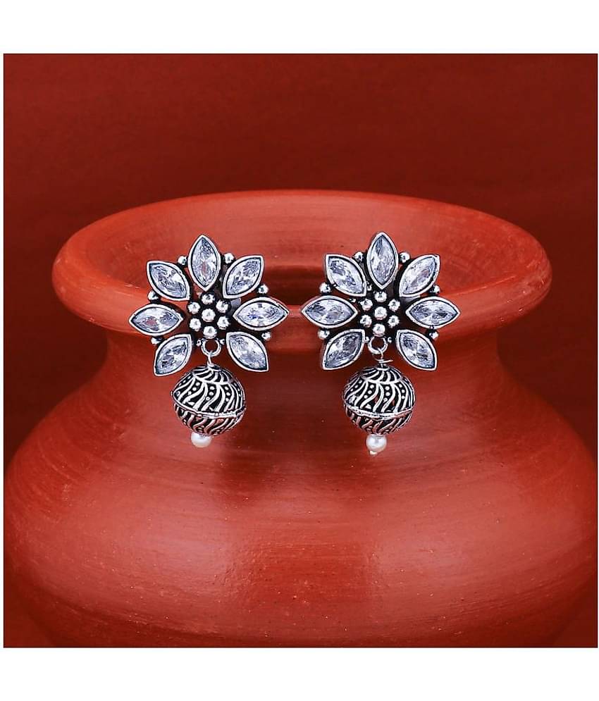 Sukkhi Dazzling Oxidised Austrian Diamond Dangle Earring for Women