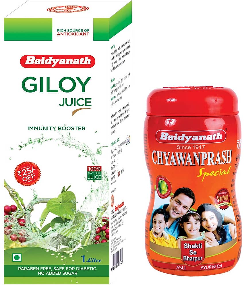 Baidyanath Giloy juice 1L & Chyawanprash Special 500gm (Combo Pack)