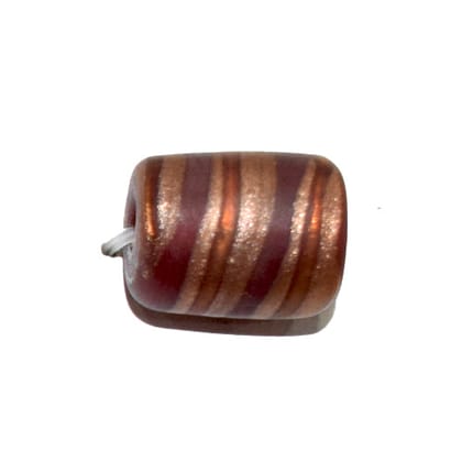 Handmade Fancy Lampwork Glass Beads For Jewelry Making Necklace , Earring and Bracelet (Tube) SFL-493-Per Packet 25 Pcs / 15X12 MM