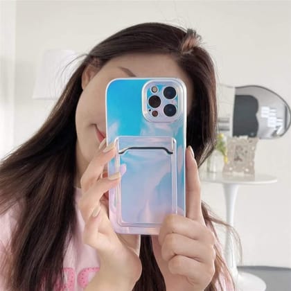 Zazzy Bling Card Holder Glossy Cover-iPhone 12 Pro