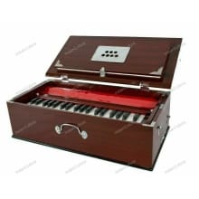 Safri Harmonium High Quality Double Bellow Folding 39 Keys 2 Reed Harmonium