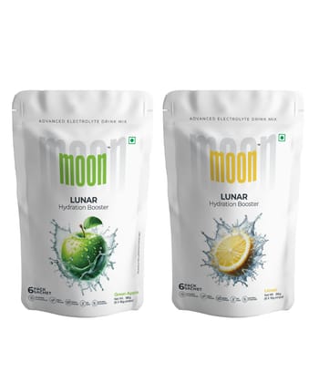 Moon Lunar Green Apple and Lunar Lemon combo, 192 gm