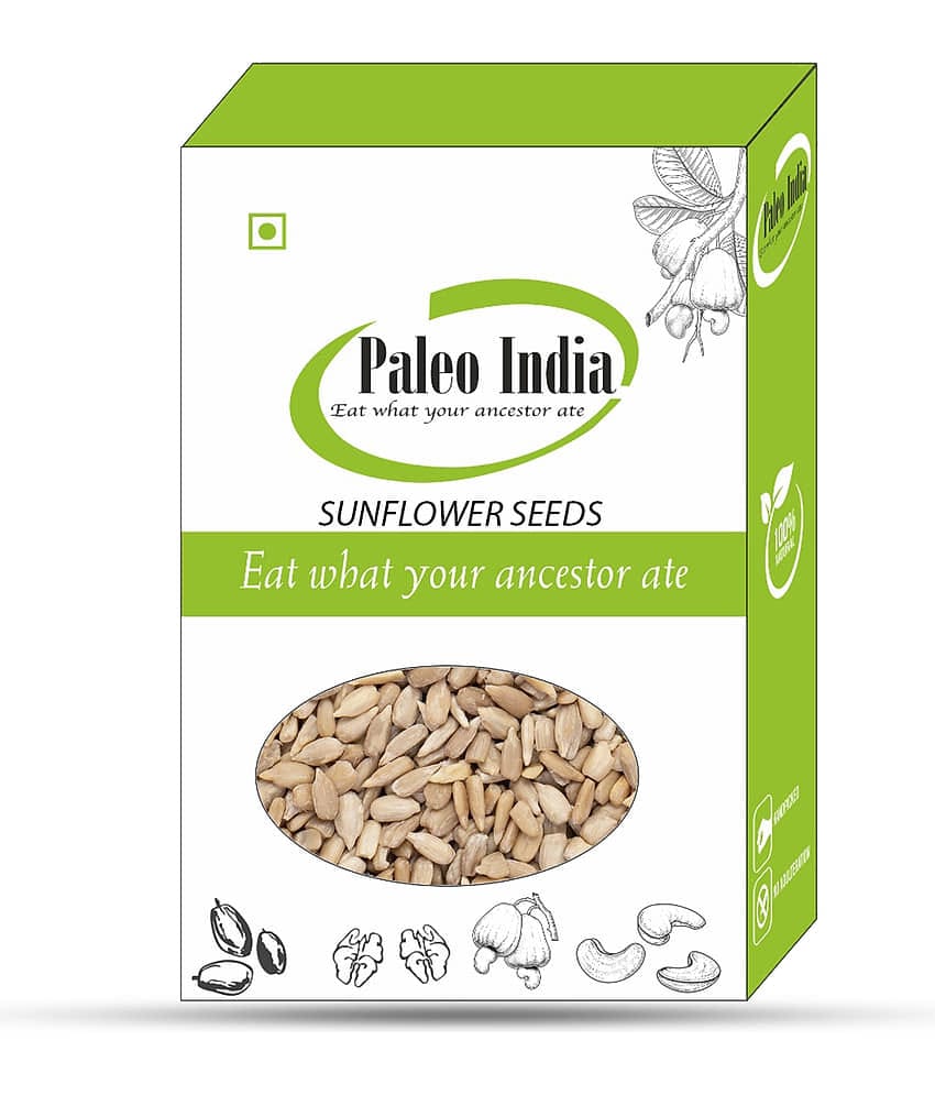 Paleo India 400g Sunflower Seeds| Seeds For Eating| Dry Fruits and Seeds