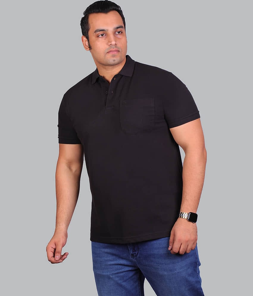 Xmex Pack of 1 Cotton Blend Regular Fit Solid Half Sleeves Men's Polo T Shirt ( Mustard )