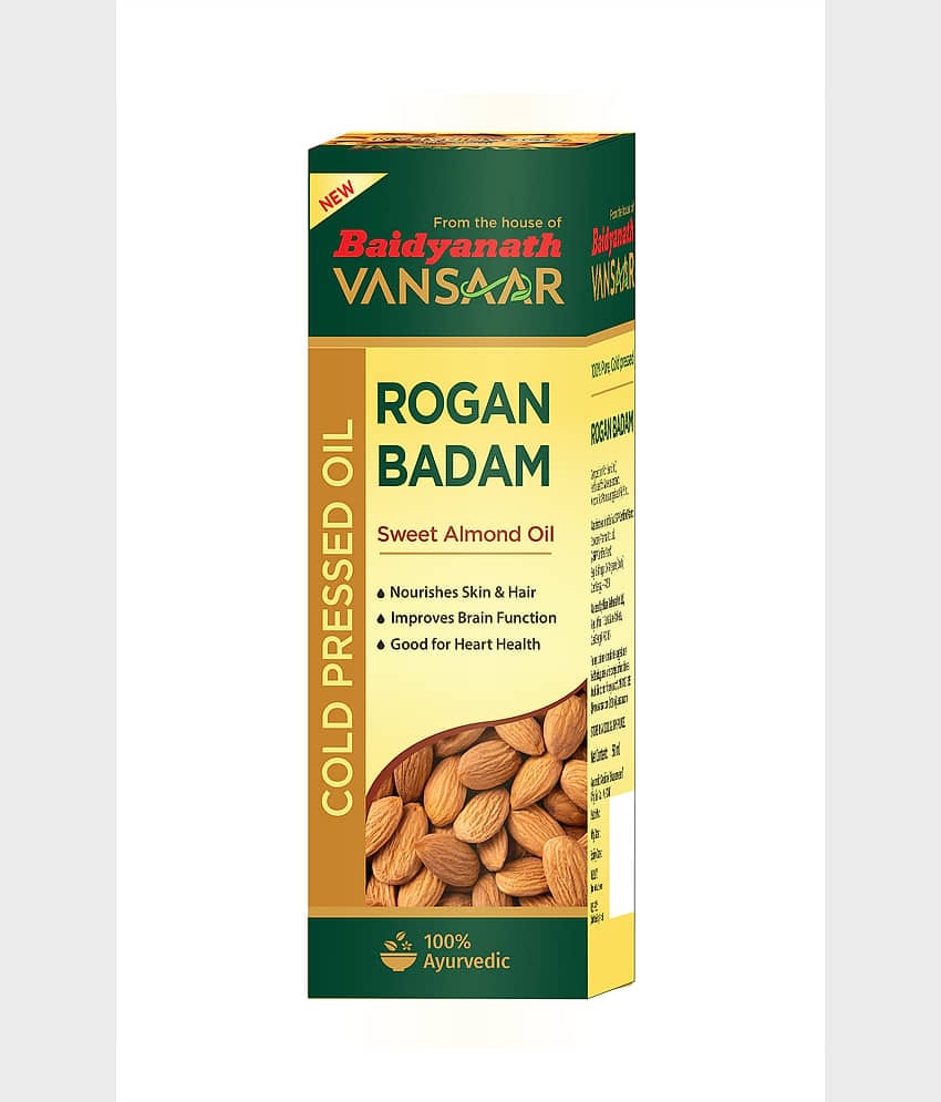 Vansaar Rogan Badam Oil 50Ml| 100% Pure Badam Tel For Glowing Skin & Hair Growth